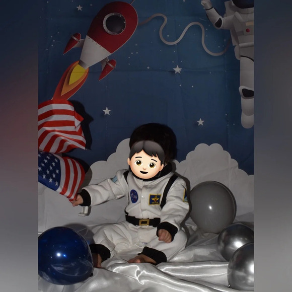 Toddler Astronaut Costume Space Suit Cosplay Size 6-12 - Picture 9 of 9